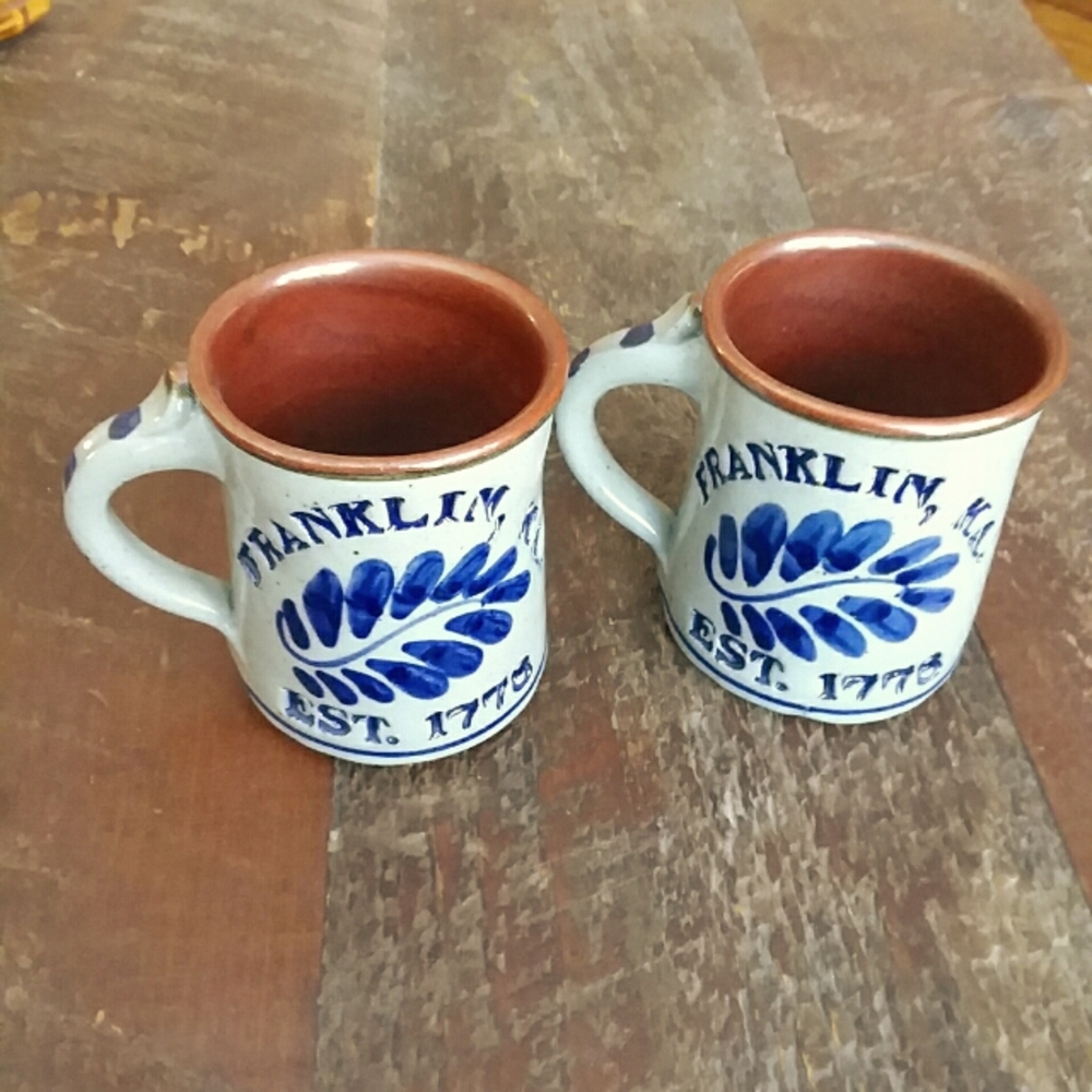 Franklin, MA Hand-Thrown Mugs